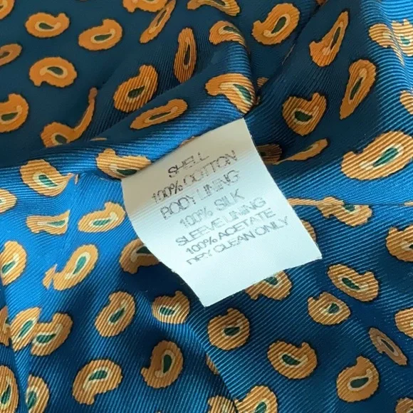 J. McLaughlin Olive Paisley Corduroy Jacket - Picture 11 of 12